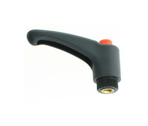 Adjustable Plastic Button Head Handle with Stainless Steel Bushing - 3/8-16 Thread - Inch - Image 1