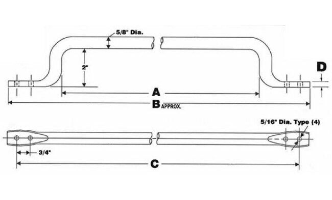 Heavy Duty Chrome Plated Assist Handles - Image 2