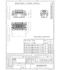 Wieland FEMALE INSERT BAS BUS OD 10 2,5 50 Industrial Connector Insert
