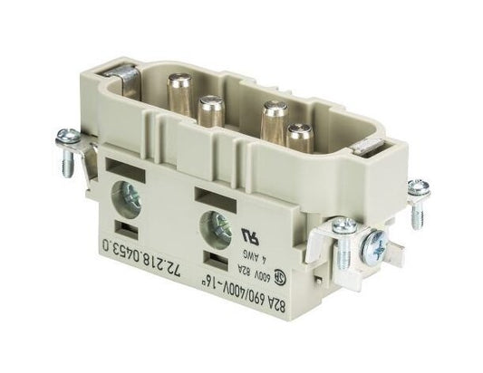 Wieland POW STS 4 16 64 AG Industrial Connector Insert - Male Insert - Image 1
