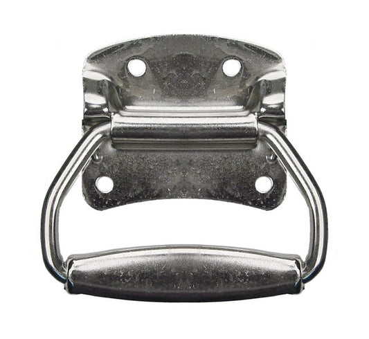 Monroe PMP Oval Grip Weld-On Pull Handle with Nickel Plated Finish - Image 1