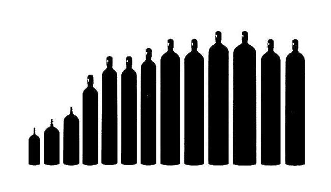 Nitrogen Gas Cylinder - 2200 psi, 142 ft³ - Image 1