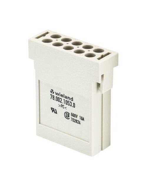 Wieland 10-Pole Female Insert for Industrial Multipole Connectors - Image 1