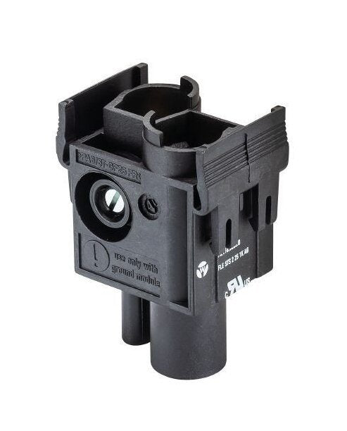 Wieland Pin High Current Industrial Connector Insert - 2 Pole Female Insert - Image 2