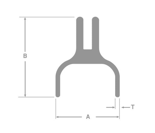 Heavy-Duty Aluminum Sign Blade Brackets - Image 1