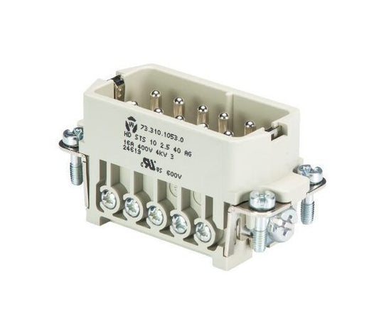Wieland HD STS 10 2,5 25 AG Industrial Male Connector Insert - Image 1