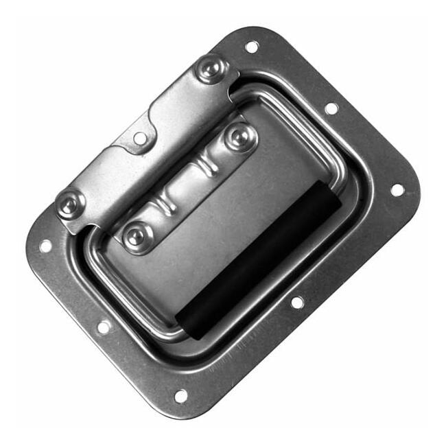 Industrial Stainless Steel Pull Handle - Load Rated Dull Finish Style 3, Zinc Plated - Image 1
