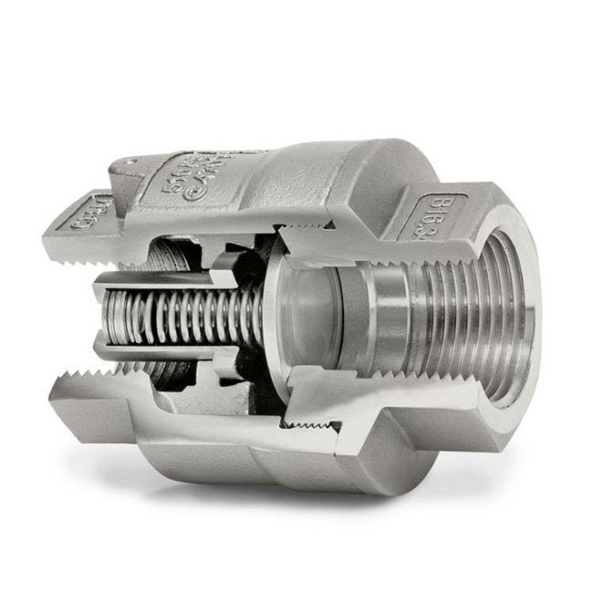 SCV-R® In-Line Restrictor Check Valve - 1/2" NPT, 316 SS, 750 psig - Image 1