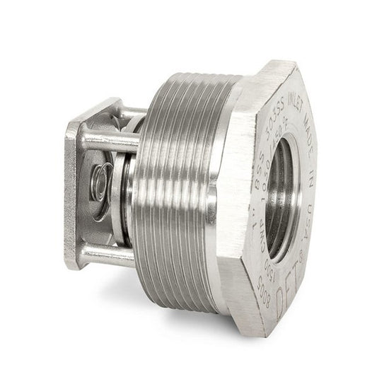 1.5 Inch 316 Stainless Steel BSS Style Basic-Check Threaded In-Line Check Valve - Image 1