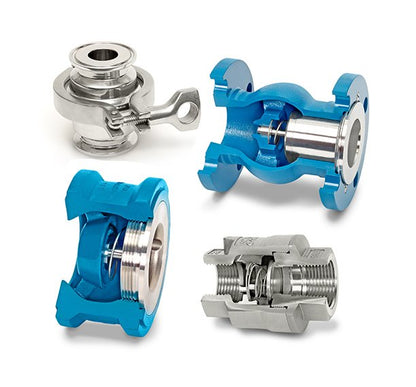 2" 316 Stainless Steel Threaded In-Line Check Valve with Buna-N Seat - Image 3