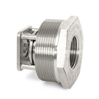 DFT Basic-Check® 2.5" Stainless Steel Threaded In-Line Check Valve with EPDM Seat - Image 1