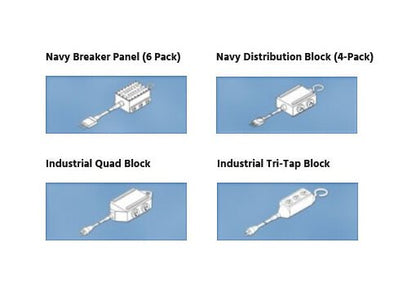 Integro Navy Distribution Blocks 4-Pack - Image 2