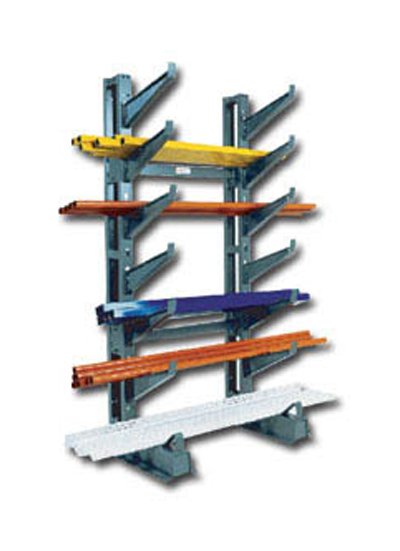 VCR-1, JARKE Button-On™ 7 Feet (ft) Height Single Sided Starter Cantilever Rack - Image 1