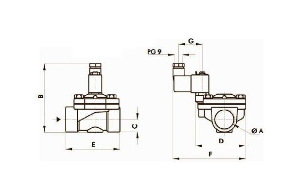 Jefferson 2036 Series 2 Way Brass Solenoid Valves - Image 3