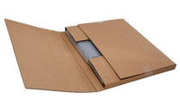 Jumbo Kraft Easy-Fold Corrugated Mailer - 22x22 in