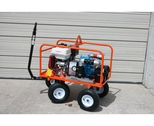 Hurricane Compressor Cart Assembly with 11HP Honda Gas Engine - Image 1