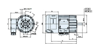 Dunkermotoren KD Series 0.28 Nm AC Motor - Image 2