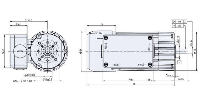 Dunkermotoren KD Series 0.28 Nm AC Motor - Image 3