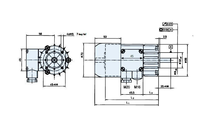 KD/DR Series AC Motor - 0.12 N·m Torque, 230V, IP54 Rated - Image 2
