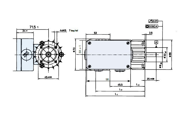 KD/DR Series AC Motor - 0.12 N·m Torque, 230V, IP54 Rated - Image 3
