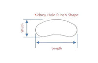 1.64 inch (in) Width Kidney Hole Zero Clearance Tooling Punch