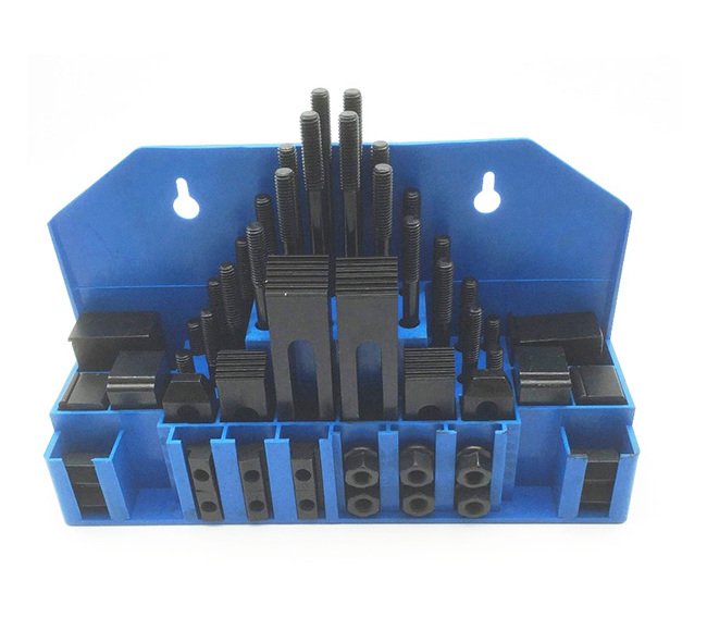 Precise 58-Piece Clamping Kit for 3/8 in T-Slot, Heat Treated Steel - Image 1