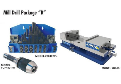 Precise Mill Drill Vise Package with Complete Tool Set - Image 2