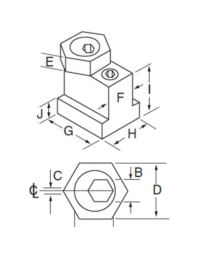 Mitee-BiteÂ® 20mm Table T-Slot Clamping Kit - Image 2