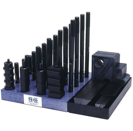 TE-CO® 1-1/16 Inch Table T-Slot Clamping Kit with Step Blocks - Image 1