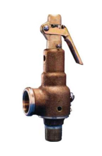 Kunkle 125 PSI Bronze Safety Relief Valve - 529 ft³/min Flow Rate - Image 1