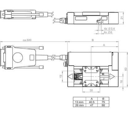 Motorized Miniature Linear Stage L-505 with Stepper Motor, Gearhead, and Linear Encoder - Image 4