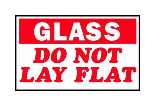 3x5 Glass Shipping Label - Image 1