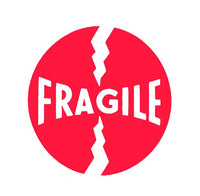 4x4 Fragile Shipping Label Stickers