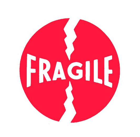 4x4 Fragile Shipping Label Stickers - Image 1