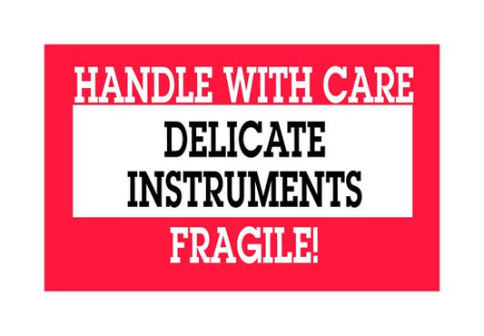 3x5 Delicate Instrument Label - Handle with Care, Fragile! (500/Roll) - Image 1
