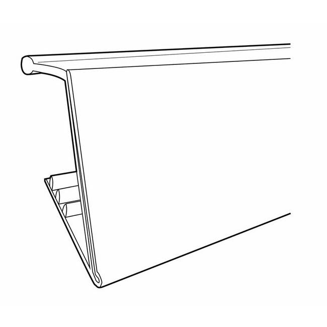 2" Info Strip Label Holder for Wood Shelving - Image 2