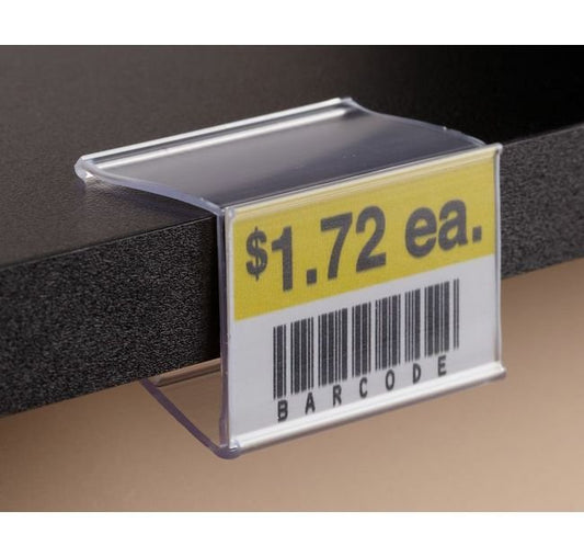2" Info Strip Label Holder for Wood Shelving - Image 1