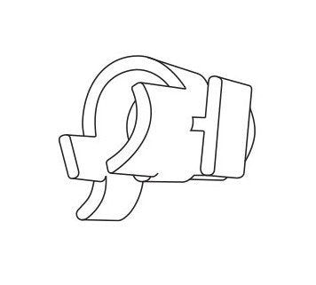 Adjustable Hanging Clip for P.O.P. Sign Holder - Image 2