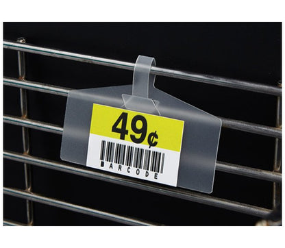 Wire Basket Label Holder - 1" Height, Polypropylene Material - Image 1