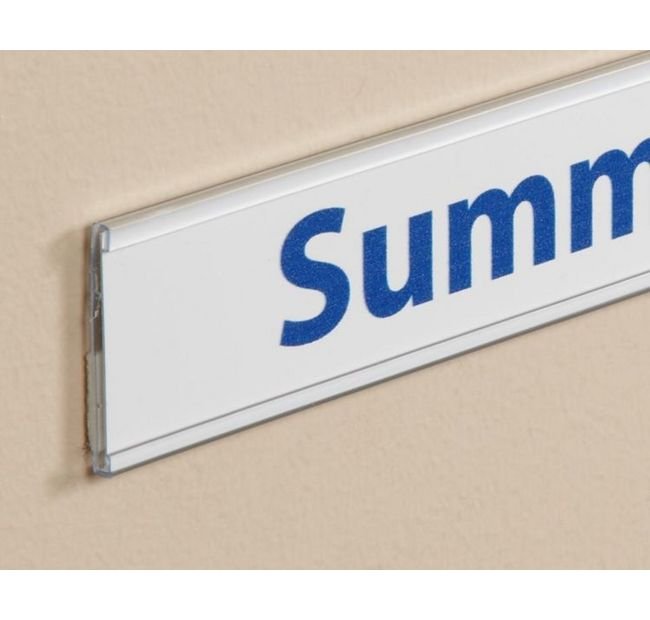 White 2" H. C-Channel Shelf Molding - Image 1