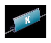 Clear Glass Shelf Label Holder