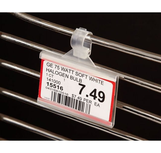 3-Inch Label Holder for Wire Fixtures - Image 1