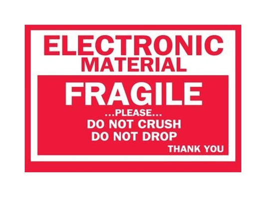 Fragile Shipping Label 3 x 4 inches - Pack of 500 Labels - Image 1