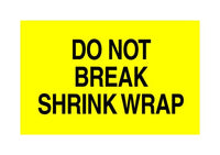 Bright Yellow Do Not Shipping Labels - 3 x 5 Inch (500/Roll)