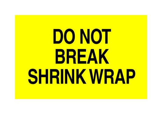 Bright Yellow Do Not Shipping Labels - 3 x 5 Inch (500/Roll) - Image 1