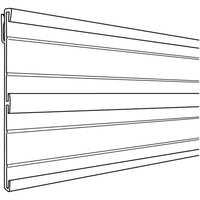 48-inch 2-Track Black PVC Track Sign Channel with Bonus Slot