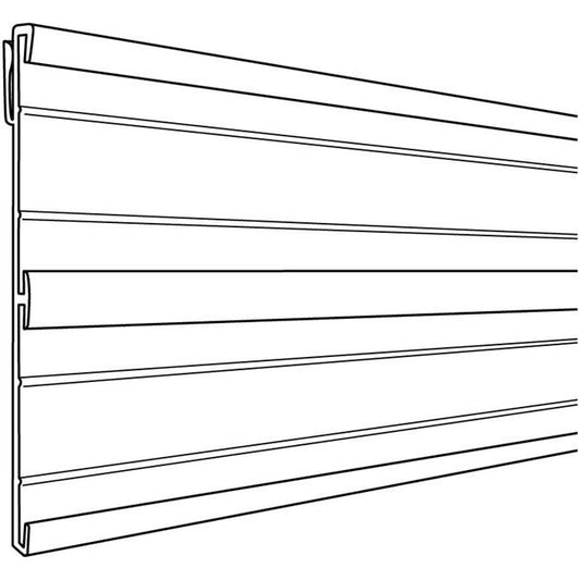 48-inch 2-Track Black PVC Track Sign Channel with Bonus Slot - Image 1
