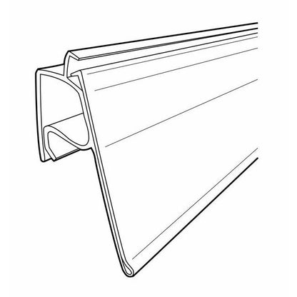 2" Clear PVC Extra Duty Label Holder for Wire Baskets - Image 2