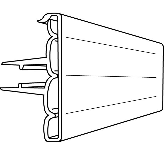 Clear Snap-Shut Scan Hook Label Holder - 3-1/2" - Image 2