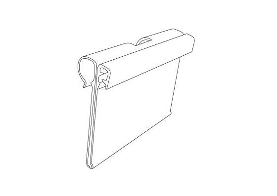 Clear Flip Info Strip Label Holder for T-Scan Hooks - Image 2